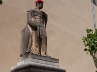 Valleraugue (30) Statue coiffée ! 12 juillet 2018 : statue