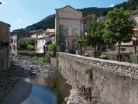 Valleraugue (30) L'Hérault en amont du pont dans le village 12 juillet 2018